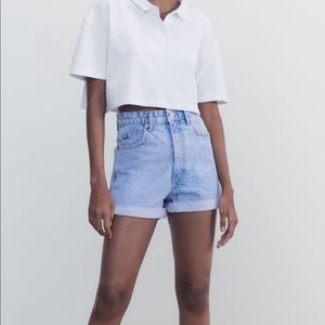 Zara mom jeans size 10 light blue